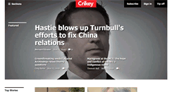 Desktop Screenshot of crikey.com.au
